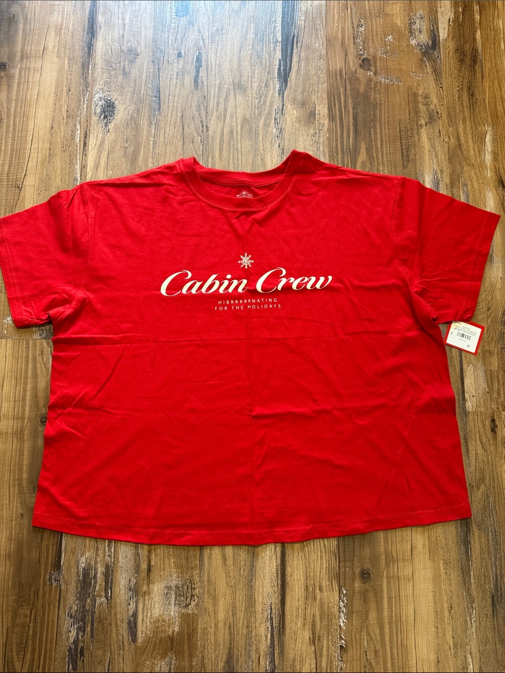 Cabin Crew Red Graphic Tee
